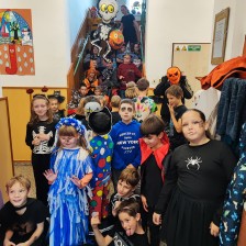 Oslava HALLOWEENU ZŠ společně s dětmi z MŠ