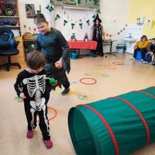 Oslava HALLOWEENU ZŠ společně s dětmi z MŠ